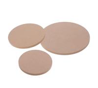 CALLARON 3pcs Clay Sculpture Boards Ceramic Slump Molds Khaki Round High-Density Compressed Wood Easy to Use Easy to Release Ceramic Pieces for Pottery Making by Pottery Enthusiasts