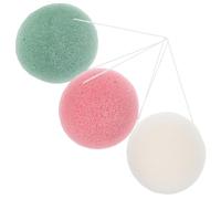 CALLARON 3pcs Face Cleansing Sponge Reusable Exfoliating Scrubber for Deep Clean for Makeup Removal and Blackhead Treatment Lightweight Durable Facial Wash Sponges