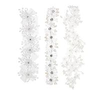 CALLARON 3pcs Flower Headband Elegant Pearl Headband for Women Girls Boys and Girls