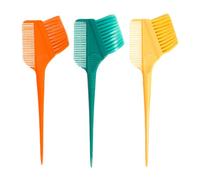 CALLARON 3pcs Hair Coloring Brush with Dual-sided Stiff and Flexible Bristles for Precise Hair Dye Application Abs and Pp Material Hairdressing Tool