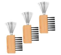 CALLARON 3pcs Kenzan Cleaner Comb Metal Rake Flower Frog Cleaning Tool for Floral Arrangement Professional Floral Design Easy Hair Removal Portable Travel-friendly