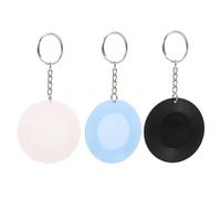 CALLARON 3pcs Mini Vinyl Record Keychain Retro Coasters Bag Charms for Music Lovers Hanging Pendants Black Blue Pink Music Party Favors
