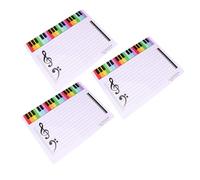 CALLARON 3pcs Musical Stave Whiteboard Lightweight Plastic Music Teaching Boards Erasable Can Be Suspended on Wall for Music Practice and Beginners