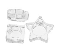 CALLARON 3pcs Nail Art Cup Glass Dappen Dish for Nails Multipurpose Gel Polish Color Mixing Holder Brush Washing Liquid Holder for Manicure Professionals