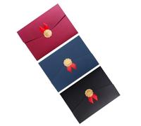 CALLARON 3pcs Paperboard Diploma Covers for Graduation W legant Award Certificate Holders with Unique Design, Protecting Documents and Presenting Certificates for Office and Home Use