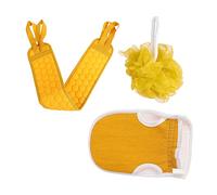 CALLARON 3Pcs Rubbing Gloves Shower Towel Kit for Exfoliating Back Scrubbing Dual Sided Bath Towels for Deep Cleaning Relaxation for Daily Body Care and Muscle Relief