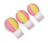 CALLARON 3Pcs Silicone Squeeze Travel Bottles Hot Air Balloon Design Refillable Toiletry Containers for Lotion Shampoo Body Wash Portable and Leak Travel Accessories