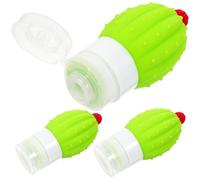 CALLARON 3pcs Silicone Travel Bottles Leakproof Empty Small Travel Containers for Toiletry for Shampoo Lotion and Liquid Essentials