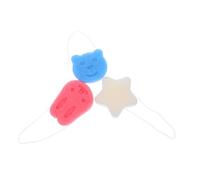 CALLARON 3pcs Soft Sponges Bath Cute Bear Bunny Star Shapes Gentle Sponge Material Quick-Dry Bath Loofah for Newborns