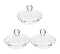 CALLARON 3pcs Teapot Strainer Cover Teapot Strainer Lid 600ml Glass Creative Small and Delicate Easy to Install and Detach Prevent Liquid Leakage Home Party Use