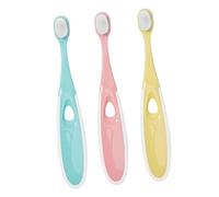 CALLARON 3pcs Toothbrush Soft Bristles Multi Functional Oral Cleaner Ergonomic Handle for Dental Care Gentle Tongue Cleaner Suitable for Hands Random Color