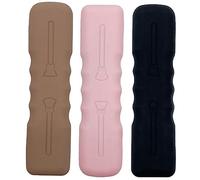 CALLARON 3pcs Travel Makeup Brush Bag Silicone Makeup Brush Holder Portable Organizer