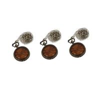 CALLARON 3pcs Vintage World Map Pocket Watch Quartz Embossed Design Hanging Pendant for Fathers Day Keepsake