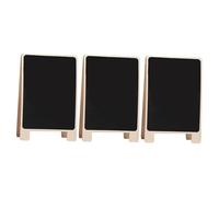 CALLARON 3pcs Wooden Standing Blackboard Double-Sided Cedarwood Message Boards 30x20cm Large Desktop Writing Display Boards for Office School Home Use