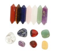 CALLARON 3sets 14pcs Crystal Stone Kit Natural Healing Stones for Meditation Home Decor Smooth Edges for DIY Crafts and Present Enhance Your Space with Beautiful Crystals 14pcs*3