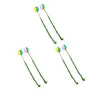 CALLARON 3sets 2pcs Back Scratcher Massage Tool Portable Body Itching Relief Durable Plastic Design for Adults Long Reach for Hammer Massager 2pcs*3