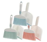 CALLARON 3sets Mini Broom Dustpan Daily Cleaning Compact and Detachable Design for Sweeping Floors Desktops and Toys for Boys and Girls Training and Housewarming