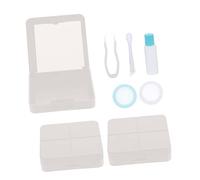 CALLARON 3Sets Travel Contacts Lens Cases Womens Containers with Mirror for Clean Storage of Coloured Eye Contacts Lightweight Portable for Home The Go Use