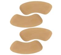 CALLARON 4 Pairs Anti-Slip Heel Cushion Pads Heel Grips Protectors Self-Adhesive Foam Beige 6.8mm for Shoes and Boots Fit Adjustment and Comfort