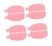CALLARON 4 Pairs Candy Colored Silicone Lash Lift Pads Fish Shape Eyelash Shields for Perm Curling Gentle Skin Suitable for All Eye Shapes Beginner Friendly Makeup Tool Accessories