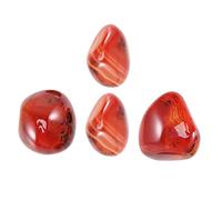 CALLARON 4 Pcs Natural Sardonyx Banded Agate Polished Palm Stones Irregular Healing Stones for Crafts Jewelry Decor Meditation and Collecting for Daily Carry Random Color