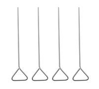 CALLARON 4 Pieces Stainless Steel Cell Spreaders Set with Triangle and Scraper for Laboratory Cell Spreading, Microbiology and Scientific Research Accessories