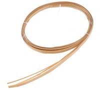 CALLARON 4 Rolls Natural Rattan Weaving Strips 3 Meter Length Flat Reed Basket Making Material Handicraft Paper Rattan Cane for Wedding Decoration and DIY Wicker Craft Supplies