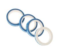 CALLARON 4 Rolls Washi Tape Set for Time Management and Office Planning, Blue Background Decorative Masking Tape for Scrapbooking, Journaling, and Craft Supplies