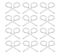 CALLARON 40pcs Fire Extinguisher Pin Security Pull Fire Equipment Lock Pin Iron Material Silver Colour Reliable Locking Mechanism High Strength Material for Emergency Maintenance