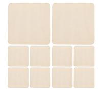 CALLARON 40pcs Unfinished 4x4 Inch Square Wood Blocks Natural Wooden Squares for DIY Crafts Painting Engraving Coasters Home Decoration Wood Pieces