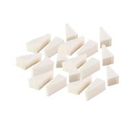 CALLARON 40pcs White Wedge Makeup Sponges for Makeup Application and Applying Liquid Latex Soft Sponge Puff and Manicure Use