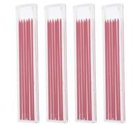 CALLARON 48pcs 2.0mm Red Carpenter Pencil Refills, Solid Woodworking Mechanical Marker Leads, Replacement Tracer Graphite for Timber Drafting and Construction Use Random Color