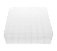 CALLARON 49 Compartment Modular Vial Organizer Box Microtube Display Plastic Secure Sealing Modular Expansion Lab Vial Storage Container for Home Fridge and Research