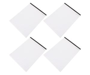 CALLARON 4pcs A4 Tearable Memo Pads 25 Sheets Each White Meeting Notepads Multipurpose Schedule Handbook Office Stationery for Time Management and Agenda Noting