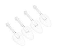CALLARON 4pcs Adjustable Plastic Shoe Trees for Men Lightweight Shoe to Maintain Shape Prevent Wrinkles Display Rack