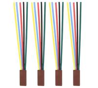 CALLARON 4pcs Decorative Bookmark Ribbon Stylish Pu Leather Thin and Light Page Marker for Reading Progress Recording and Jewelry Making Accessories for Readers