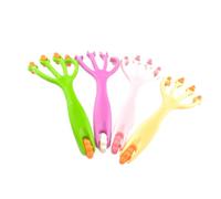 CALLARON 4pcs Four Claws Rolling Massager Head Foot Roller Body Massage Tool Abs Material Stimulates Reflexology Points Suitable for Working in The Office and Watching Tv Random Color