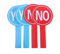 CALLARON 4pcs Handheld Yes No Voting Boards 15x30cm Foam Classroom Judging Paddles Reusable Teaching Supplies for School Events