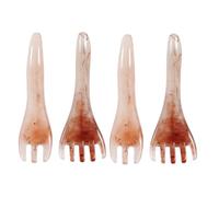 CALLARON 4pcs Head Scraping Comb with Three and Five Prong Massage Boards Portable Scalp Massage Brush for Circulation Enhancement Hair and Relaxation at Home Office Travel