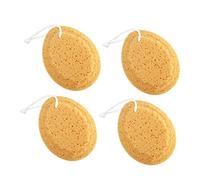 CALLARON 4Pcs Honeycomb Seaweed Bath Sponges for Adults Gentle Exfoliating Shower Sponge Skin Friendly for Daily Cleansing and Pampering