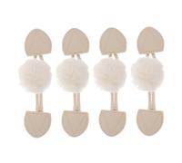CALLARON 4pcs Horn Toggle Buttons for Jackets Coat Sewing Accessories Sturdy Resin Closure for Knitting and Tailoring User Friendly Fastening Replacement for Coats and Sweaters