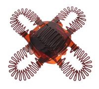 CALLARON 4pcs Interlocking Banana Hair Clips Double Side Braiding Tools Bendable Hair Combs for Women Diy Styling at Home and Salon Tea Color
