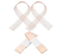 CALLARON 4pcs Invisible Ballet Ribbon Elastic Satin Dance Straps for Ballet Slippers and Pointe Shoes, Pink, for Ballerina Exam Practice and Performances