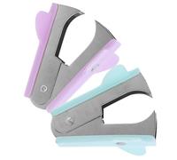 CALLARON 4pcs Macaron Color Small Staple Puller Set, Portable Plastic Staple Remover Tool for Office and Home Use, Lightweight Document Nail Remover for Efficient Filing