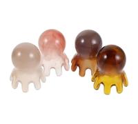 CALLARON 4pcs Octopus Massager Comb Resin Scalp Massager Comb, Eight-Claw Handheld Head Massage Tool for Tension Relief, After Washing, Hair Spa