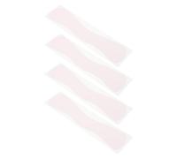 CALLARON 4Pcs Pink Silicone Eyelash Pads Large Wave Lash Lift Silicone Forehead Pads for Lash Extensions and Perming Reusable Eyelash Holder for Beauty Salon and Home Use