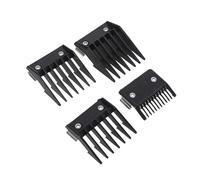 CALLARON 4pcs Professional Iron Hasp Guide Combs for Hair Clippers Positioning Limiting Comb Portable Haircutting Tool Accessories for Home and Salon Use Random Color