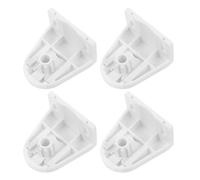 CALLARON 4pcs PVC Roller Blind Mounting Brackets for Office and Home Use, White Curtain Rod Support Holders with Long Term Reliability and Enhanced Stability for Window Shades