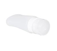 CALLARON 4pcs Silicone Cosmetic Dispensing Bottles Suction Cups for Travel Makeup Storage Leakproof Travel Containers Lids for Toiletries
