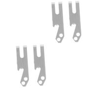 CALLARON 4pcs Stainless Steel Money Clips Wallet Waist Clip Keychain with Bottle Opener Sleek Design for Cash Cards for Men Women Finish Front Pocket Friendly